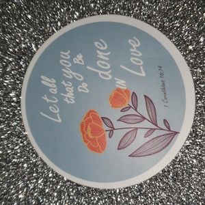 GOD WATERPOOF Sticker Bible Quote Inspiration
